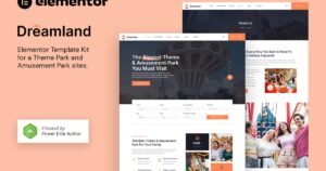 Dreamland – Amusement & Theme Park Elementor Template Kit - Nulled Download - EmpireGPL