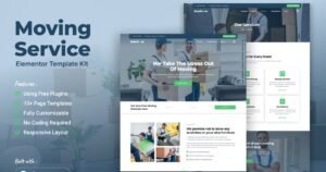 EazeMove - Moving Service Elementor Template Kit - Nulled Download - EmpireGPL