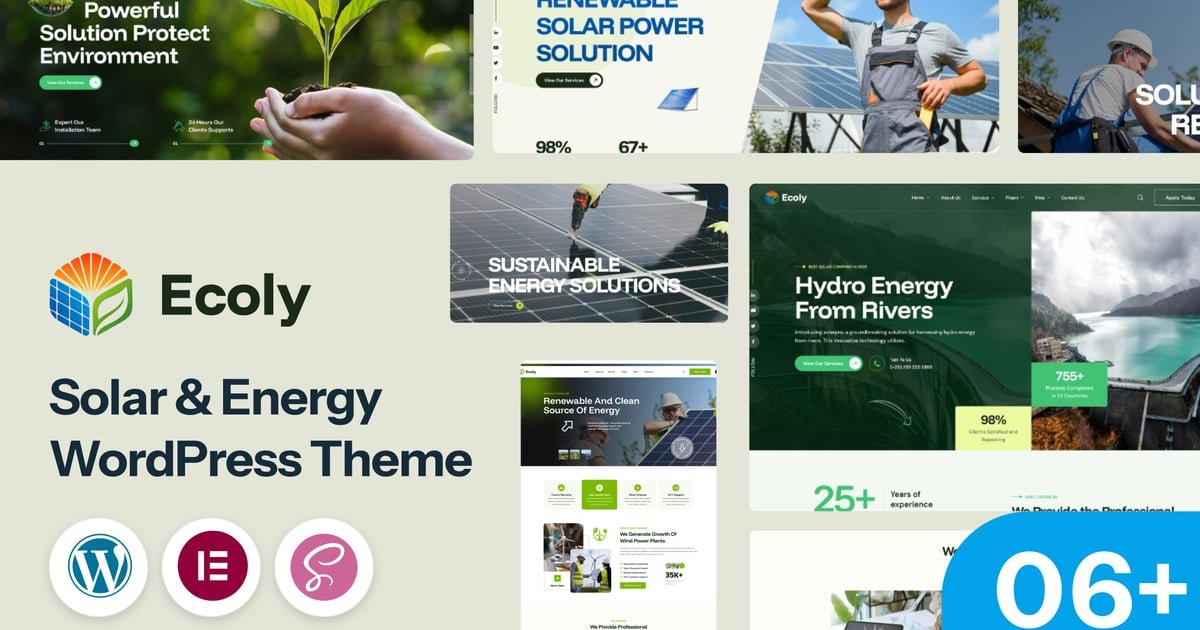 Ecoly - Solar Ecology Environment WordPress Theme - Nulled Download - EmpireGPL