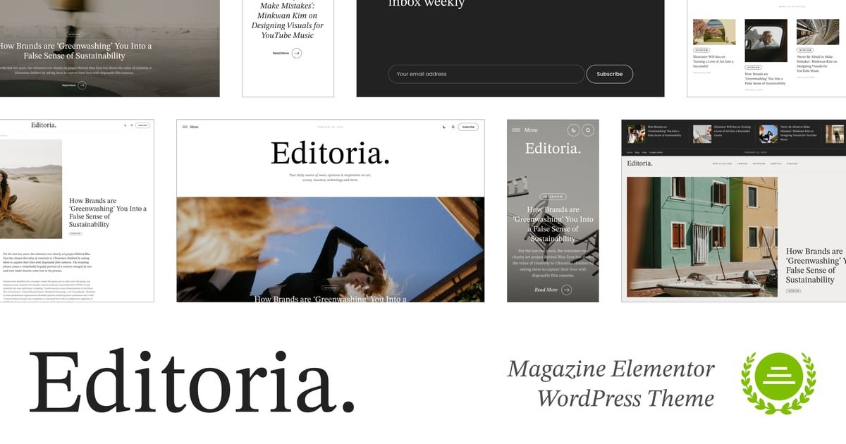 Editoria - Newspaper & Magazine WordPress Theme - Nulled Download - EmpireGPL