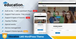 Education - LMS Responsive WordPress Theme - Nulled Download - EmpireGPL