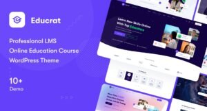 Educrat - Online Course Education WordPress Theme - Nulled Download - EmpireGPL