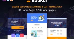 Edukul - Online Learning & Education Template Kit - Nulled Download - EmpireGPL