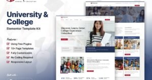 Edupreme - University & College Elementor Template Kit - Nulled Download - EmpireGPL