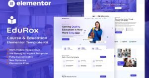 EduRox - Online Course & Education Elementor Pro Template Kit - Nulled Download - EmpireGPL