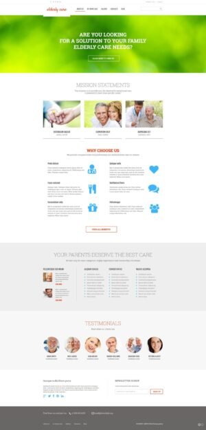 Elderly Care Responsive Theme for Wordpress WordPress Theme - Nulled Download - EmpireGPL
