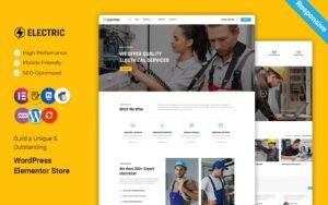 Electric - Electricity Services WordPress Elementor Theme WordPress Theme - Nulled Download - EmpireGPL