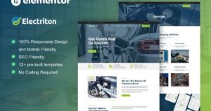 Electriton - Electric Vehicle & Charging Station Elementor Pro Template Kit - Nulled Download - EmpireGPL