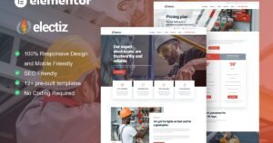 Electriz - Electrical Installation & Maintenance Service Elementor Template Kit - Nulled Download - EmpireGPL