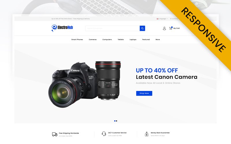 ElectroHub - Digital Store OpenCart Responsive Template OpenCart Template - Nulled Download - EmpireGPL