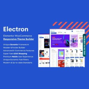 Electron - Elementor Electronics Store WooCommerce Theme - Nulled Download - EmpireGPL