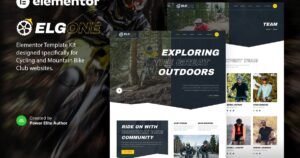 Elgone – Cycling & Mountain Bike Club Elementor Template Kit - Nulled Download - EmpireGPL