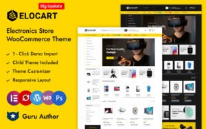 Elocart - Multipurpose Electronics Store Elementor WooCommerce Responsive Theme WooCommerce Theme - Nulled Download - EmpireGPL