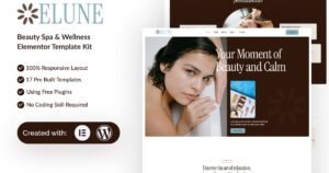 Elune - Beauty Spa & Wellness Elementor Template Kit - Nulled Download - EmpireGPL