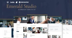Emerald Studio - Digital Agency Elementor Template Kit - Nulled Download - EmpireGPL