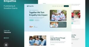 Empathia - Fundraising & Donation Events Website Elementor Template Kit - Nulled Download - EmpireGPL