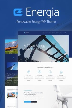Energia - Renewable Energy & Environment WordPress Theme - Nulled Download - EmpireGPL