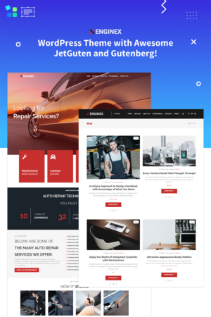 Enginex - Car Repair Gutenberg WordPress Theme - Nulled Download - EmpireGPL