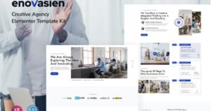 Enovasien - Creative Agency Elementor Pro Template Kit - Nulled Download - EmpireGPL