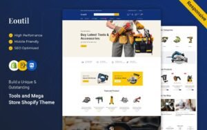 Eoutil - Tools and Mega Store Multipurpose Shopify Theme - Nulled Download - EmpireGPL