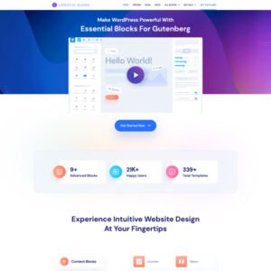 Essential Blocks Pro - Top #1 WordPress Theme & Plugin GPL Store