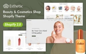 Esthetic - Beauty & Cosmetics Store Shopify 2.0 Responsive Theme Shopify Theme - Nulled Download - EmpireGPL