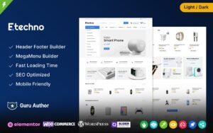 Etechno - Electronics and Computers Multipurpose WooCommerce Theme - Nulled Download - EmpireGPL