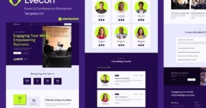 Evecon - Event & Conference Elementor Template Kit - Nulled Download - EmpireGPL