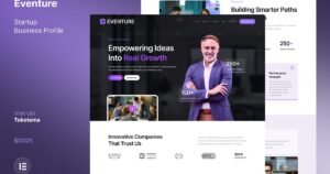 Eventure - Startup Business Company Profile Website Elementor Template Kit - Nulled Download - EmpireGPL