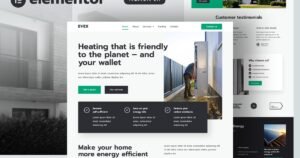 Evex - Heat Pumps & Renewable Energy Elementor Template Kit - Nulled Download - EmpireGPL