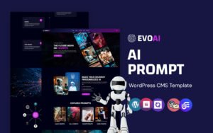 Evoai - AI Prompts And Technology WordPress Elementor Theme WordPress Theme - Nulled Download - EmpireGPL