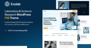 Evolab - Laboratory & Science Research WP Theme - Nulled Download - EmpireGPL