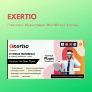 Exertio - Freelance Marketplace WordPress Theme - Nulled Download - EmpireGPL