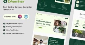Exterminex - Pest Control Services Elementor Template Kit - Nulled Download - EmpireGPL
