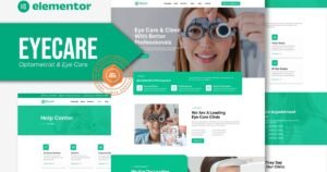 Eyecare - Optometrist & Eye Care Elementor Template Kit - Nulled Download - EmpireGPL