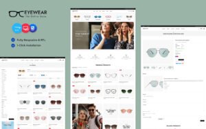 Eyewear - Eye Glasses, Goggles and Sunglass Multipurpose Opencart Theme OpenCart Template - Nulled Download - EmpireGPL