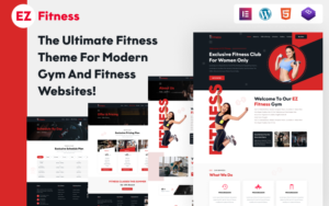 EZ Fitness-The Ultimate Fitness Wordpress Responsive Theme for Modern Gym and Fitness Websites! WordPress Theme - Nulled Download - EmpireGPL