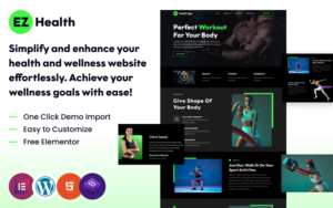 EZ Health - The Ultimate Responsive WordPress Theme for Your Wellness Website, Powered by Elementor! - Nulled Download - EmpireGPL
