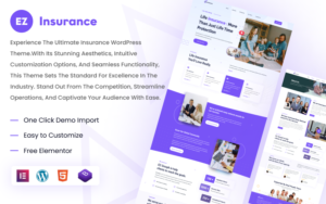 EZ Insurance: The Ultimate WP Theme for Your Insurance Agency WordPress Theme - Nulled Download - EmpireGPL