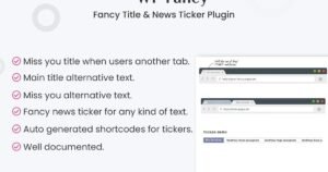 Fancy Title and News Ticker WordPress Plugin - Nulled Download - EmpireGPL