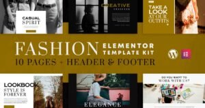 Fashion Spirit - WooCommerce Elementor Template Kit - Nulled Download - EmpireGPL