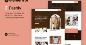 Fashly – Fashion & Clothing Designer Elementor Template Kit - Nulled Download - EmpireGPL
