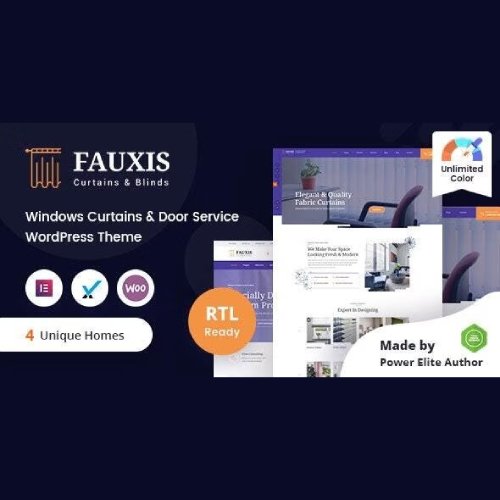 Fauxis - Windows Curtains WordPress Theme + RTL - Nulled Download - EmpireGPL