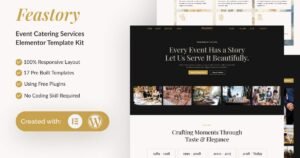 Feastory - Event Catering Service Elementor Template Kit - Nulled Download - EmpireGPL