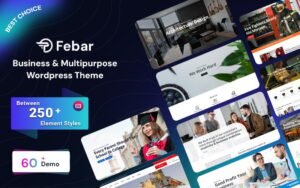 Febar - Web Business & Multipurpose Responsive WordPress Theme - Nulled Download - EmpireGPL