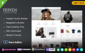 Fesyen - Fashion and Cosmetic and Accessories Elementor WooCommerce Theme - Nulled Download - EmpireGPL