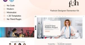 Feyshana - Fashion Designer Elementor Pro Template Kit - Nulled Download - EmpireGPL