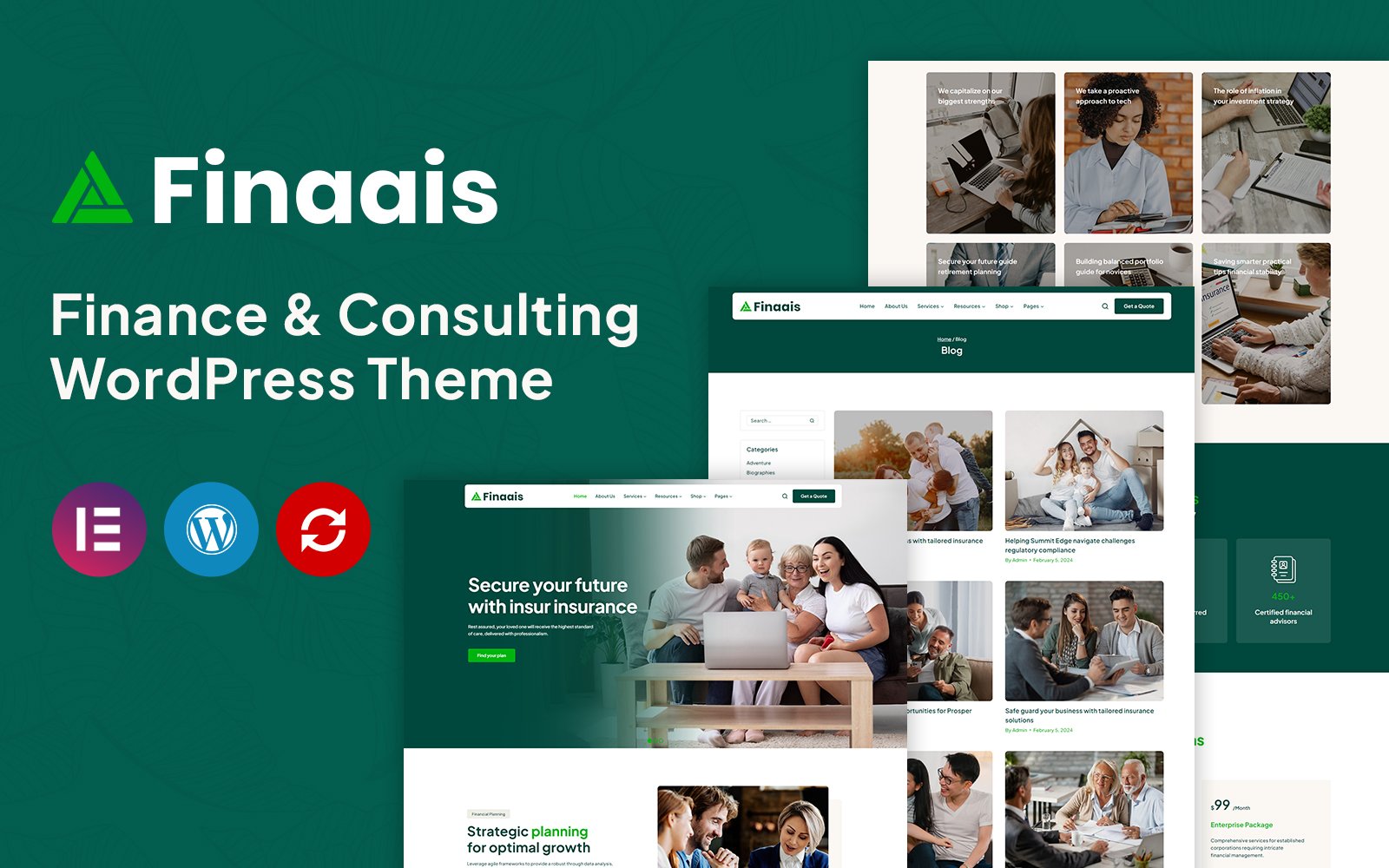 Finaais - Finance and Consulting Elementor WordPress Theme - Nulled Download - EmpireGPL