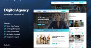 Findgency - Digital Agency Elementor Template Kit - Nulled Download - EmpireGPL
