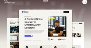 Finity - Financial Online Course Website Elementor Template Kits - Nulled Download - EmpireGPL